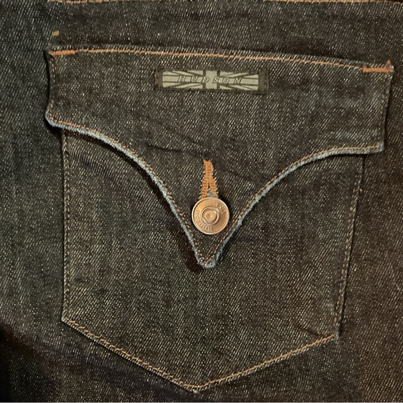 New Hudson Collin Tarpit Jeans Dark Wash Mid Rise Skinny Ankle Jeans Denim - Picture 11 of 16